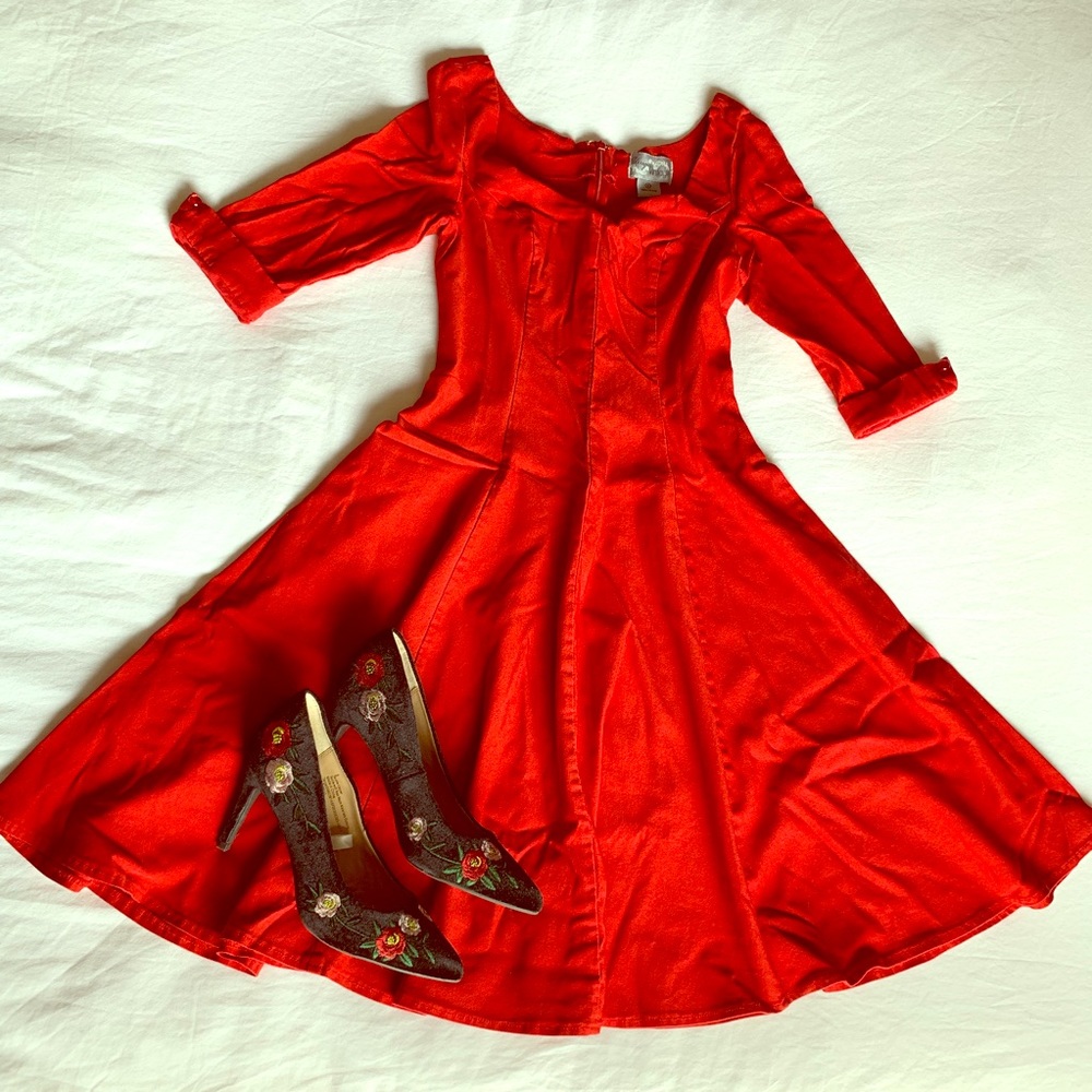 Red dress